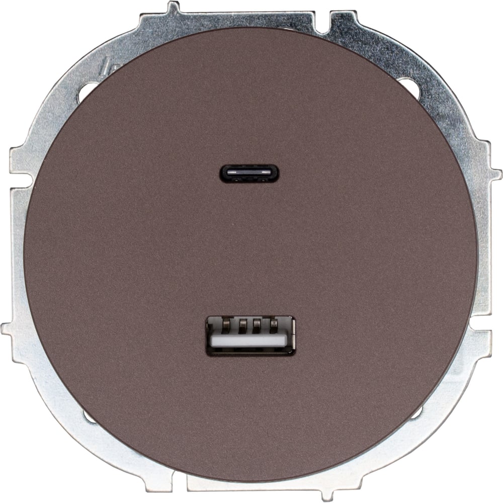 Изображение товара Розетка USB Lezard OSEN TC+ с разъемом Type C, шоколад