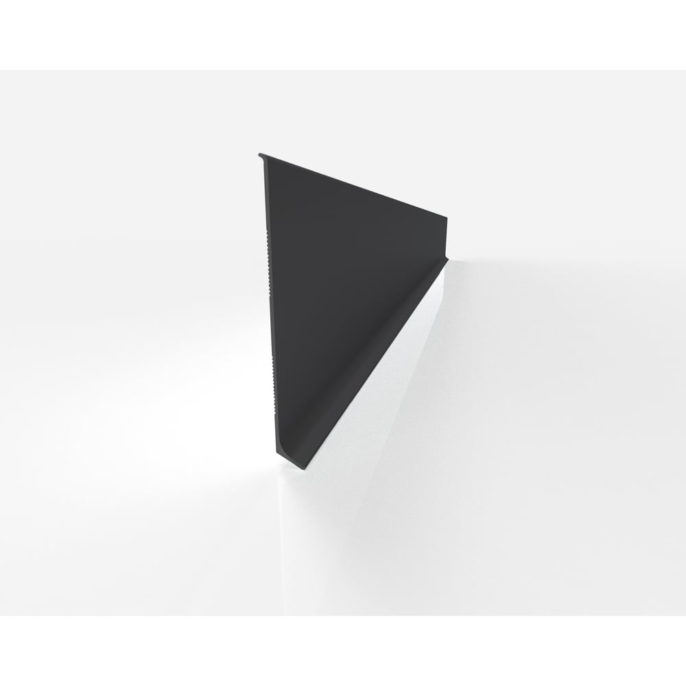 Изображение товара Алюминиевый плинтус Диал 100 мм RAL 9005 глубокий черный матовый