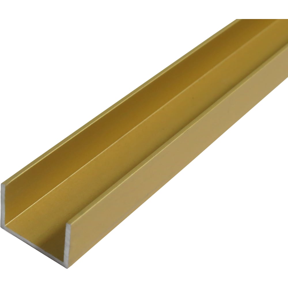 Изображение товара Алюминиевый швеллер ПилотПро 15x15x15x1,5 1м золото
