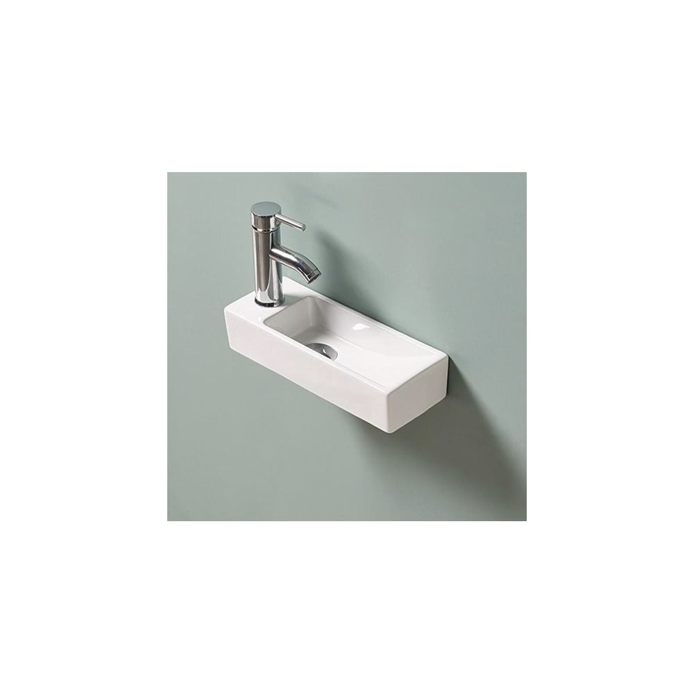 Изображение товара Раковина Gid N9271R подвесная белая 38x14.5x8 см санфаянс современный стиль