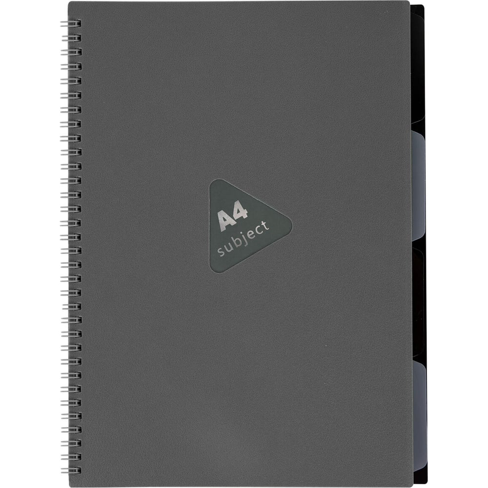 Изображение товара Тетрадь-обложка BRAUBERG А4 на 80 листов с разделителями серого цвета