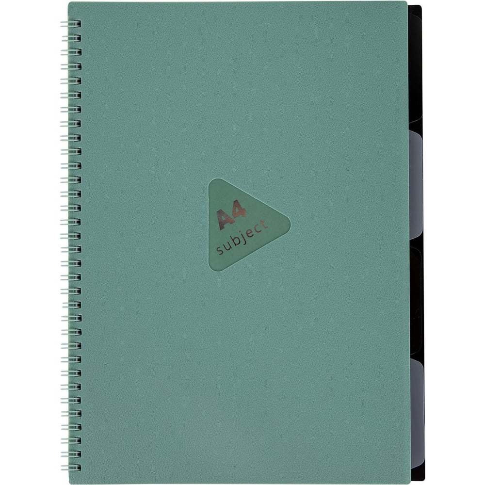 Изображение товара Тетрадь BRAUBERG пластик А4 80л. гребень разделители клетка зеленый