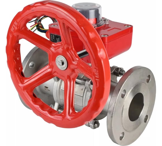 Изображение товара Кран DN.ru КШФПТ-ISO.316.180 Ду100 Ру16 WDVF, редуктор с датчиком обратной связи D160-68518