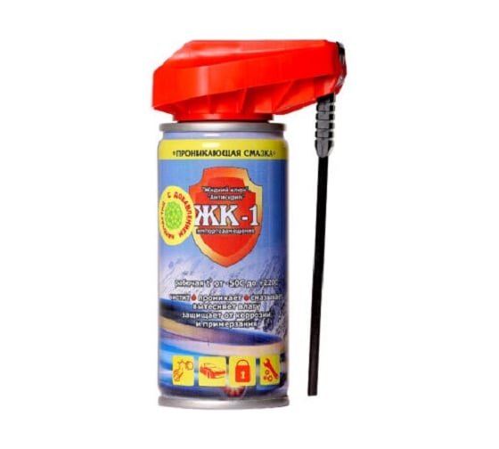 Изображение товара Универсальная смазка СПЕЦСНАБ ЖК-1 140 мл с распылителем-трансформером, с добавлением нано-частиц ЖК1/140ТН