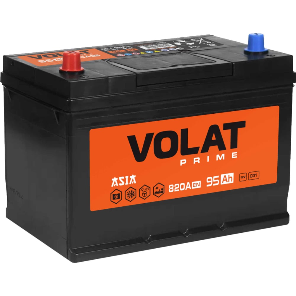 Изображение товара АКБ VOLAT Prime Asia 95Ah L+ аккумулятор для автомобиля 12В D31