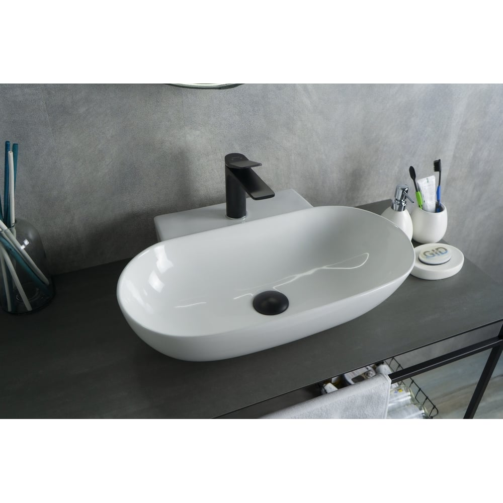 Изображение товара Раковина Gid N9234 накладная белая 56x39x12.5 см ванная комната