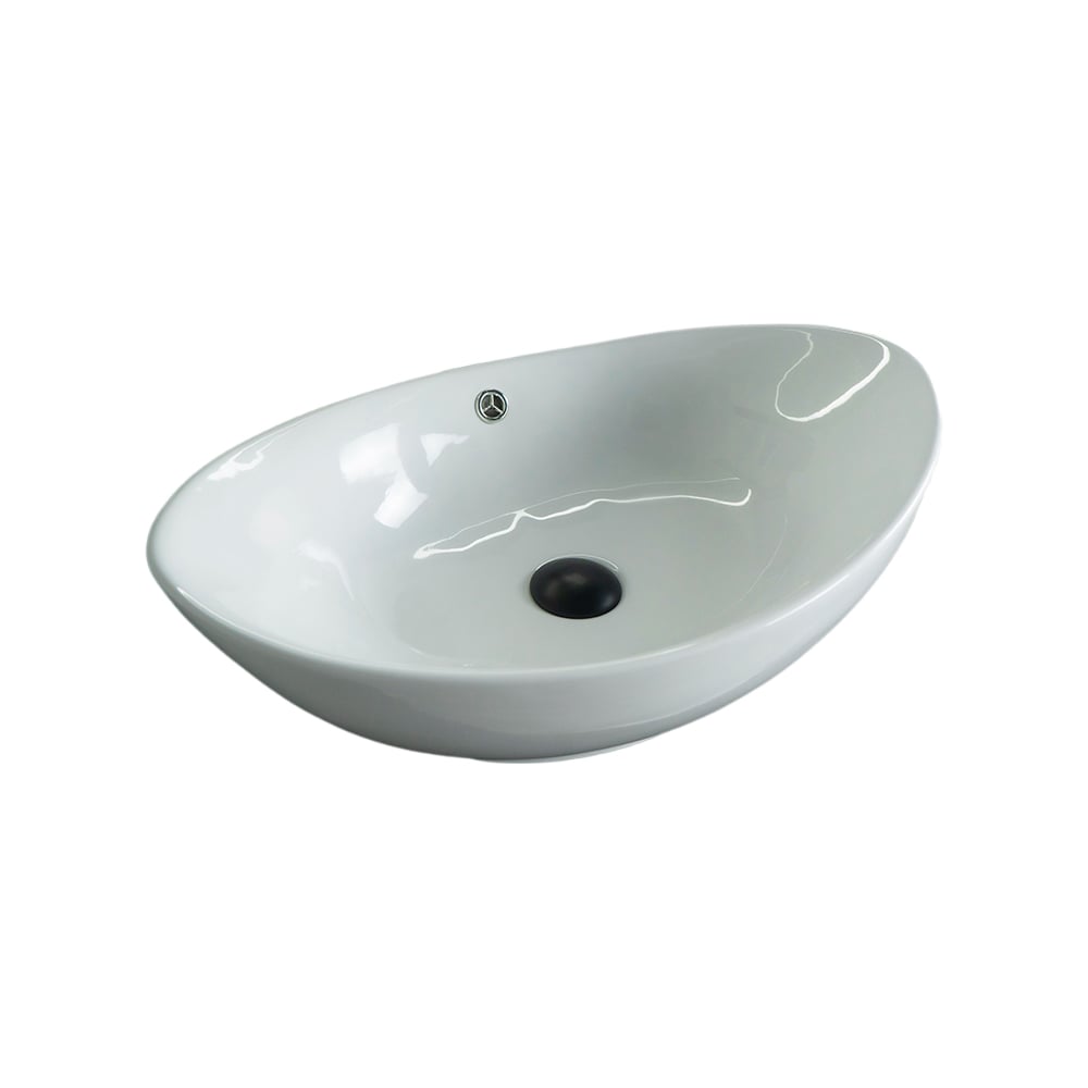 Изображение товара Раковина накладная Gid N9019 белая 60x37x19 современная керамика