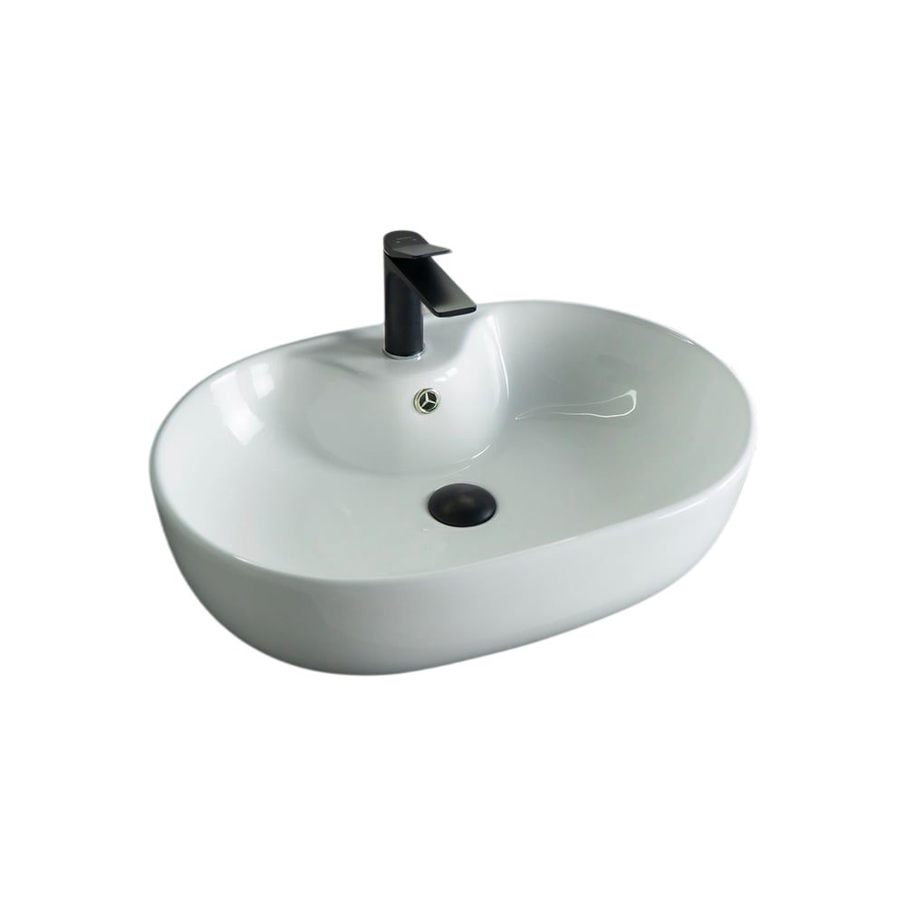 Изображение товара Раковина накладная Gid N9163 белая 59x41 см современный дизайн