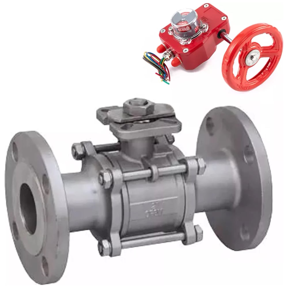 Изображение товара Кран DN.ru 316-316-FP-F-ISO-H Ду100 Ру25 профессиональный разборный из нержавеющей стали