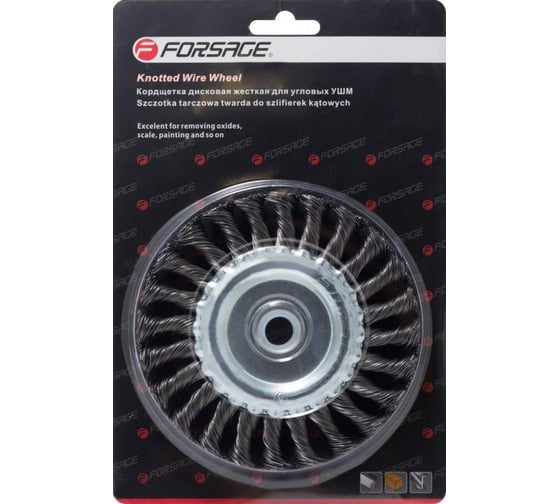 Изображение товара Кордщетка дисковая витая для УШМ 150 мм Forsage 19905 F-BWF106