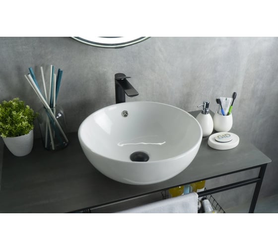 Изображение товара Раковина накладная Gid N9003a белая 43x43x17.5 51103