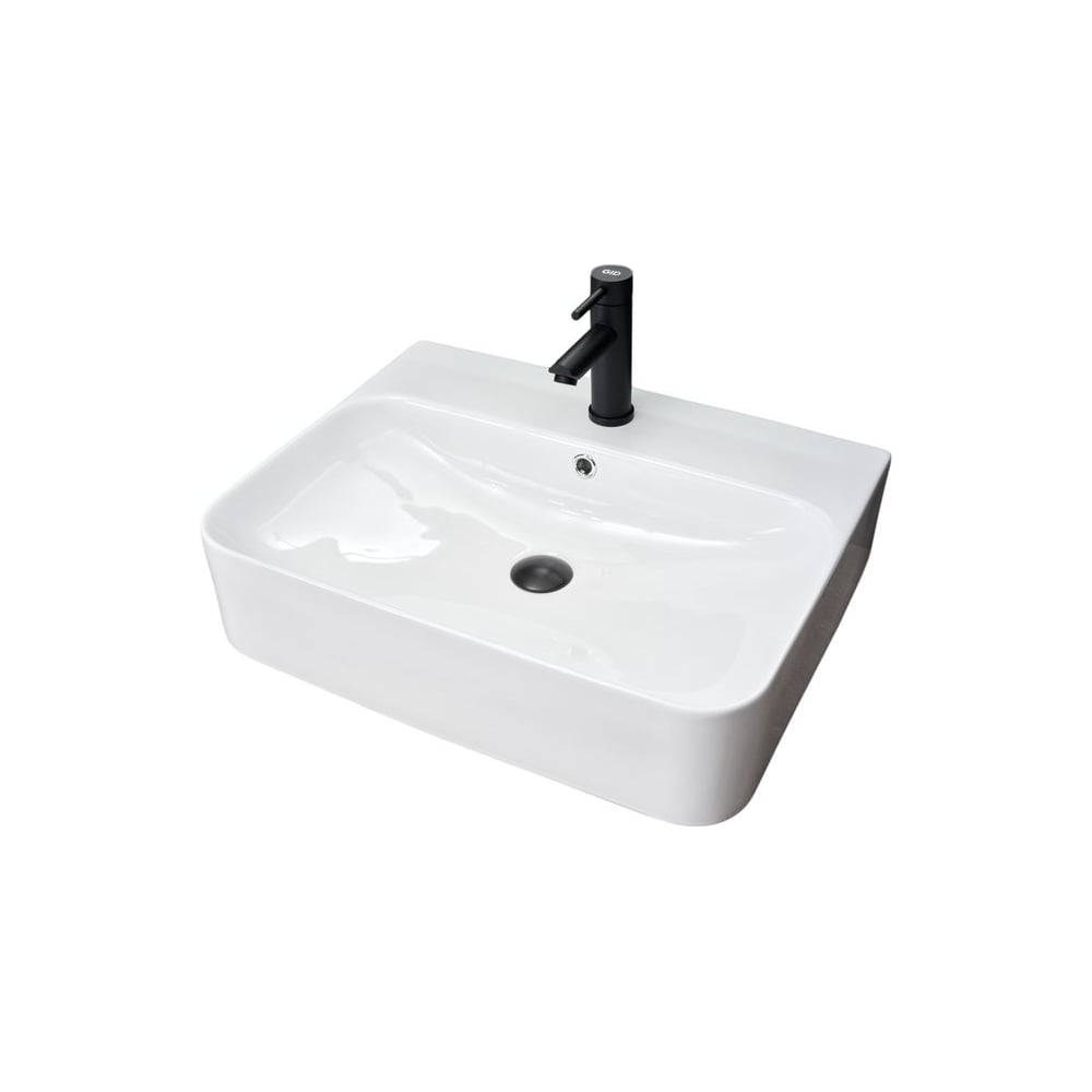 Изображение товара Раковина Gid N9258 накладная белая 60x45x13 для ванной