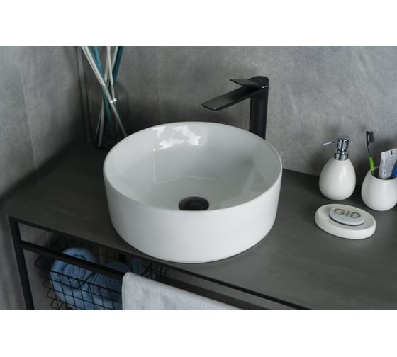 Изображение товара Раковина Gid N9425 накладная белая 40x40x15 51144