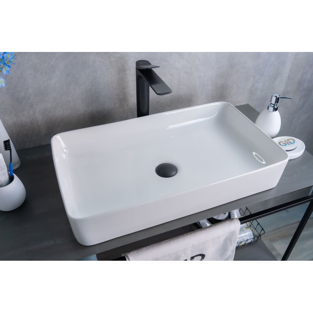 Изображение товара Раковина Gid N9396 накладная белая 60x34x11 см