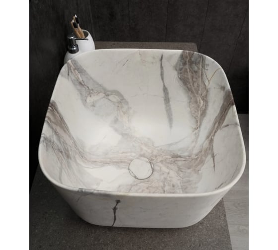 Изображение товара Раковина накладная Gid Mnc9301 под камень матовый 36x36x25.5 54480