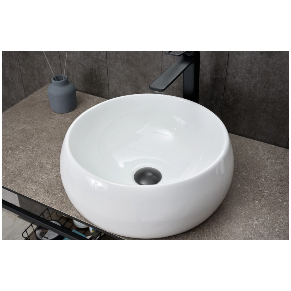 Изображение товара Накладная раковина Gid N9140 белая 40x40 см современные материалы