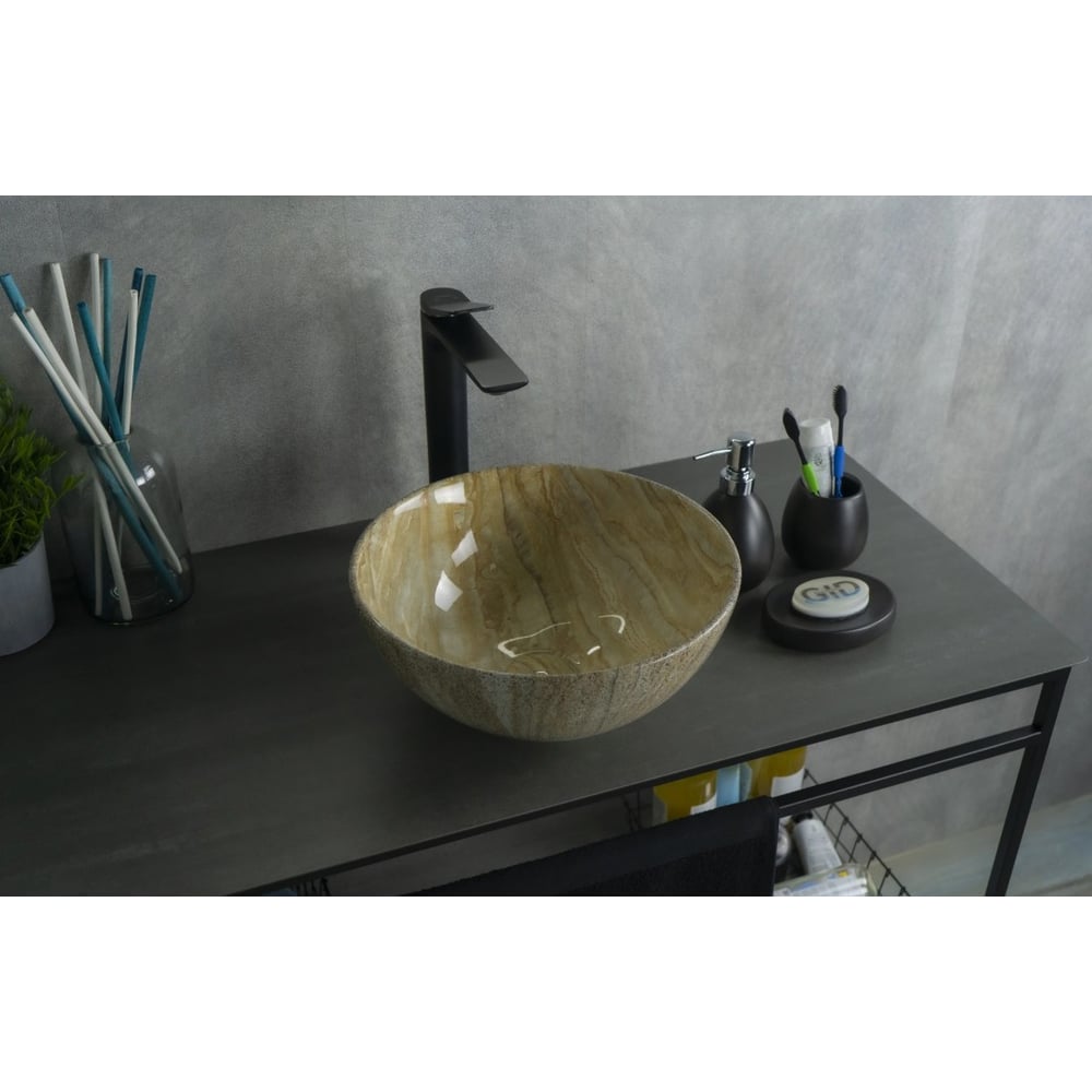 Изображение товара Накладная раковина Gid Mnc488 32x32 см глянцевая керамика современный стиль