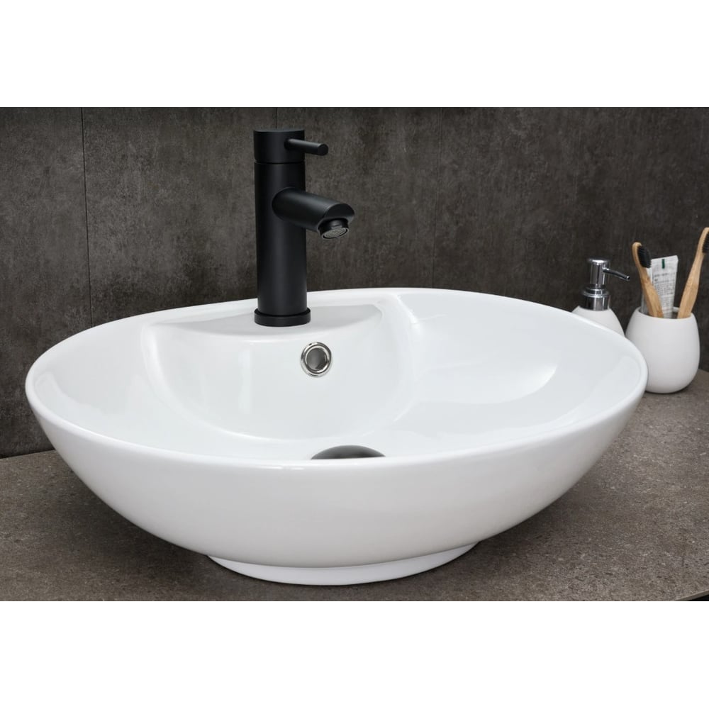 Изображение товара Раковина накладная Gid N9005 белая 51x41x15 см современный стиль