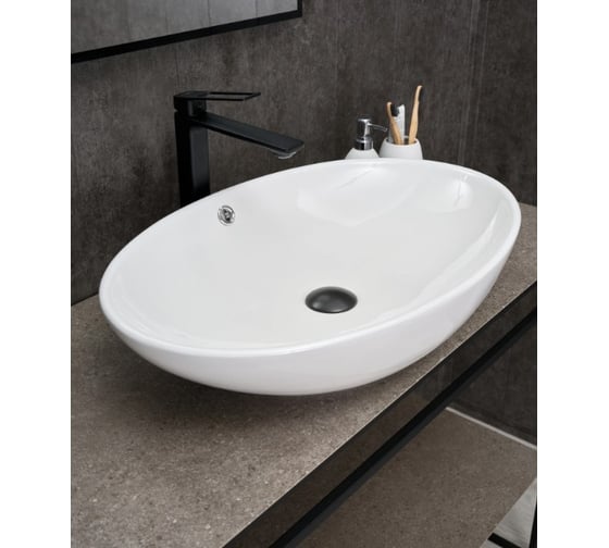 Изображение товара Раковина накладная Gid N9007 белая 63.5x41.5x15 51207