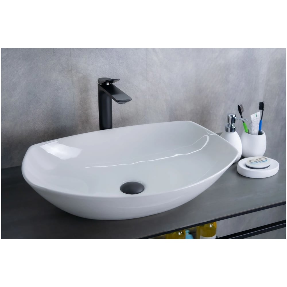 Изображение товара Раковина накладная Gid N9137 белая 56x40x16 см