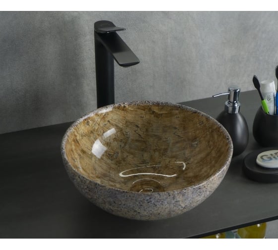 Изображение товара Раковина накладная Gid Mnc489 под камень глянцевая 32x32x14 54437