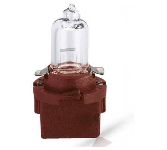 Изображение товара Лампа PHILIPS 10шт/упаковка, BAX3W (B10d) с коричневым патроном 12v - 12614CP