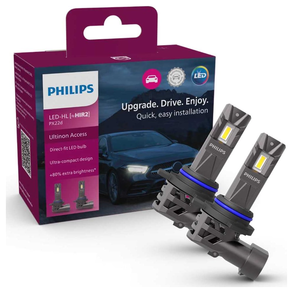 Изображение товара Лампа PHILIPS HIR2 13W 6000K LED для автомобиля 2 шт