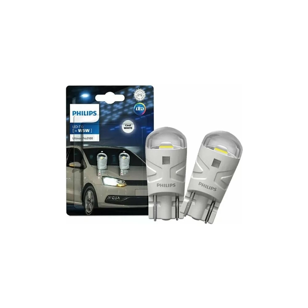 Изображение товара PHILIPS W5W 12v 0,6W Ultinon Pro3100 SI лампа для автомобиля, 2 шт