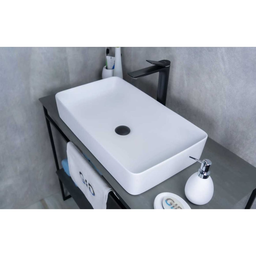 Изображение товара Раковина Gid Wm9396 накладная белый матовый 60x34x11