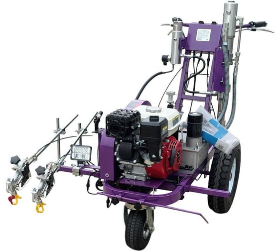 Изображение товара Разметочная машина AktiSpray AvS-14012DR, гидропоршневая, комплект на 2 пистолета (14 л/мин, 250 бар, бензин) AvS-140012DR