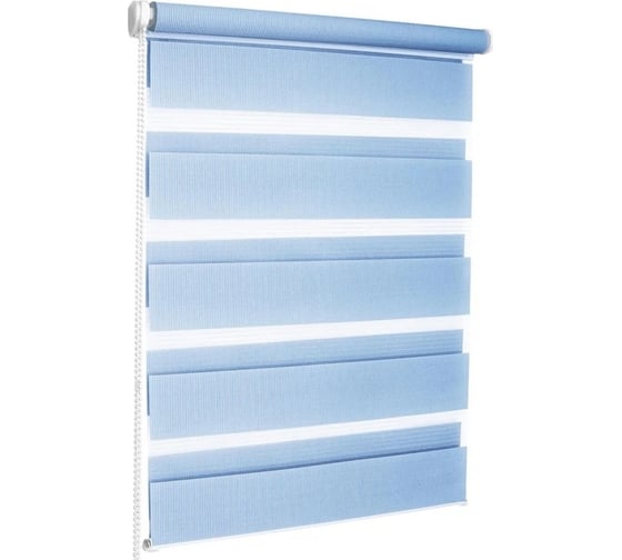 Изображение товара Штора Эскар Миниролло День-Ночь голубой, 73х170 см 400506073