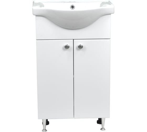 Изображение товара Комплект Loranto: Тумба Моника New 55 550х830х440, с раковиной  Basic 55 Турция CS00071365