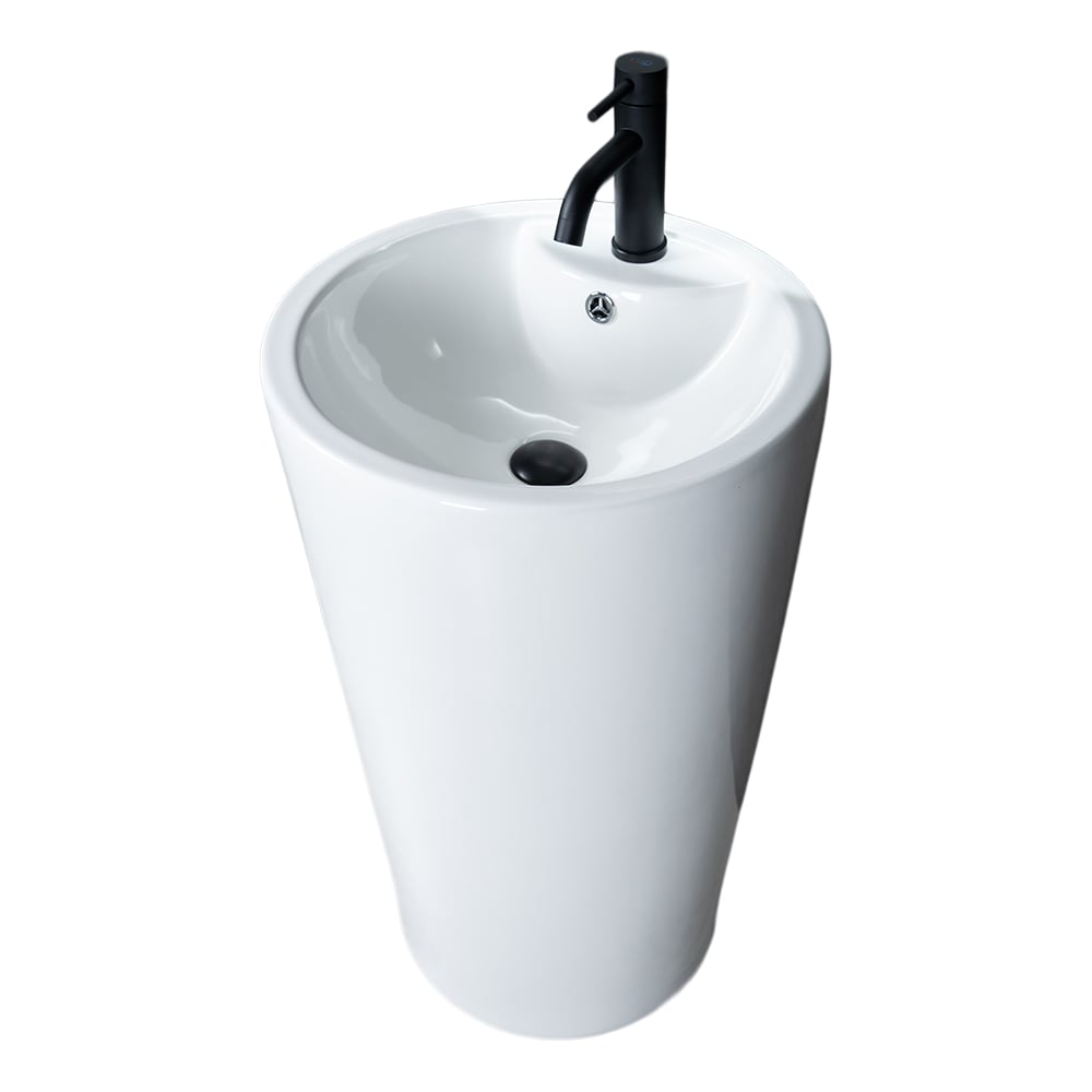 Изображение товара Напольная раковина GID Nb135 белая 46x46 см