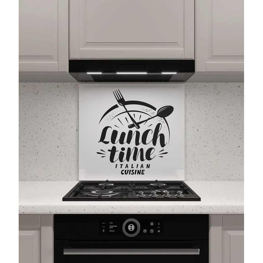 Изображение товара Защитный экран Normand 700х500х4 мм для кухни из закаленного стекла с фотопечатью