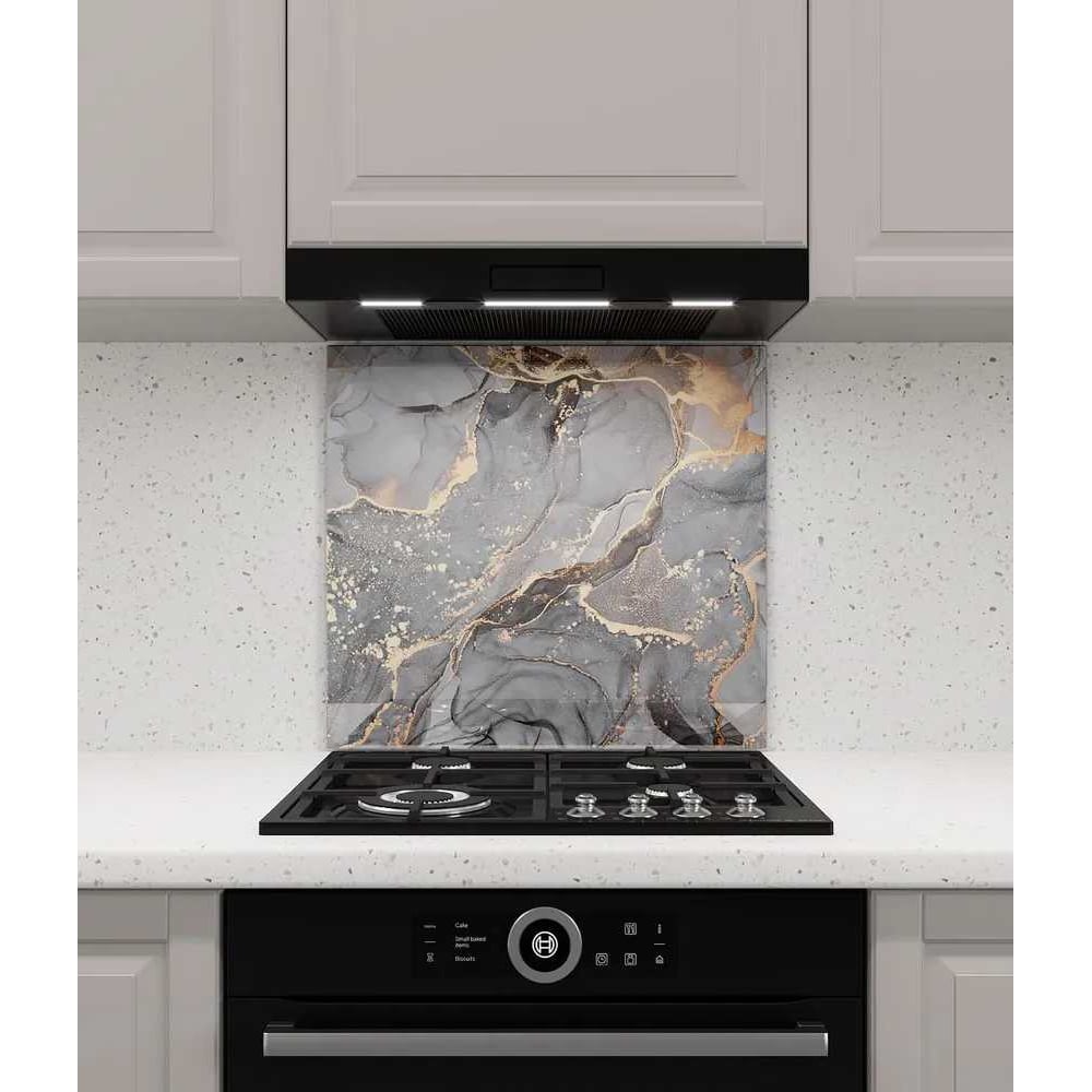 Изображение товара Защитный экран Normand 700х500х4 мм из закаленного стекла для кухни