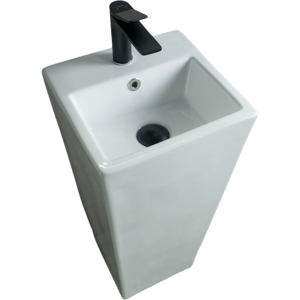 Изображение товара Раковина GID Nb147 напольная белая 34x33x85 современная из санфаянса