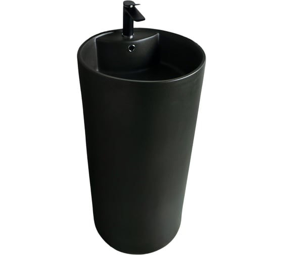 Изображение товара Раковина GID Nb135bg напольная черная графит 45x45x85 81109