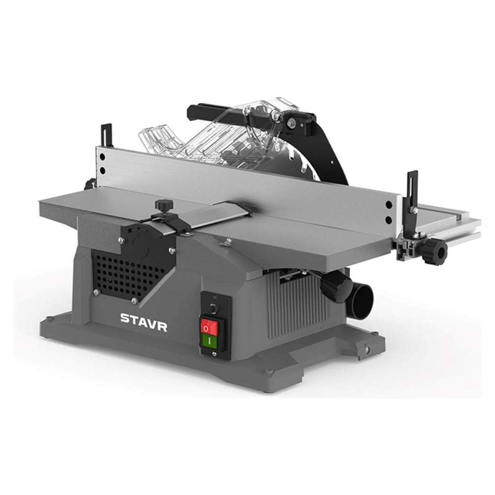 Изображение товара Профессиональный станок строгально-распиловочный SWM 1250 Вт с регулируемым наклоном