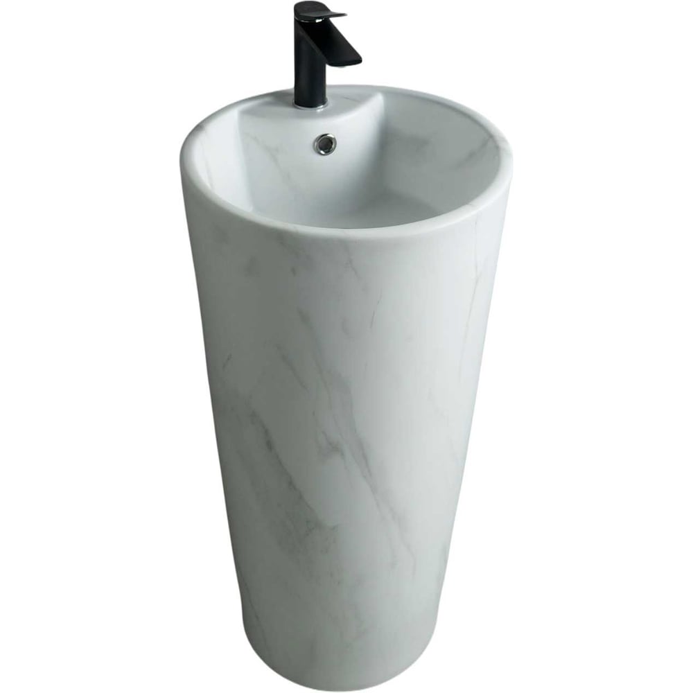 Изображение товара Раковина GID Nb131ws напольная под камень 40x40x84 см