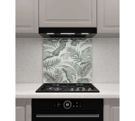 Изображение товара Защитный экран Normand 700х500х4 мм, рис. 30, из закаленного стекла, на кухонный фартук, для плиты от брызг, с фотопечатью 134-931