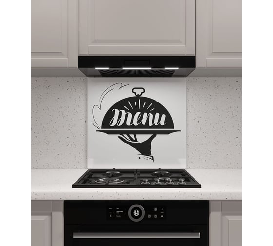 Изображение товара Защитный экран Normand 700х500х4 мм, рис. 23, из закаленного стекла, на кухонный фартук, для плиты от брызг, с фотопечатью 134-863