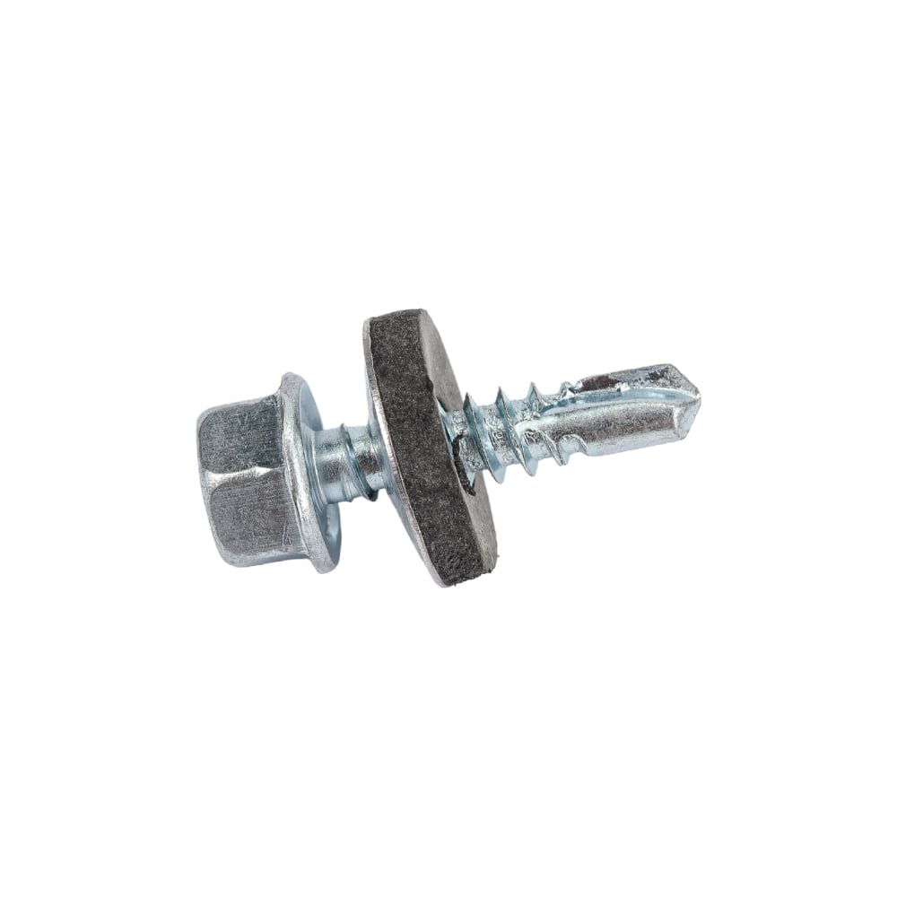 Изображение товара Кровельный саморез цинк 5,5x19 с сверлом и пресс-шайбой 100 шт Gigant G-124103