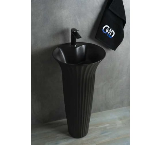 Изображение товара Раковина Gid Nb132bg накладная под черная графит 41x41x84 81114