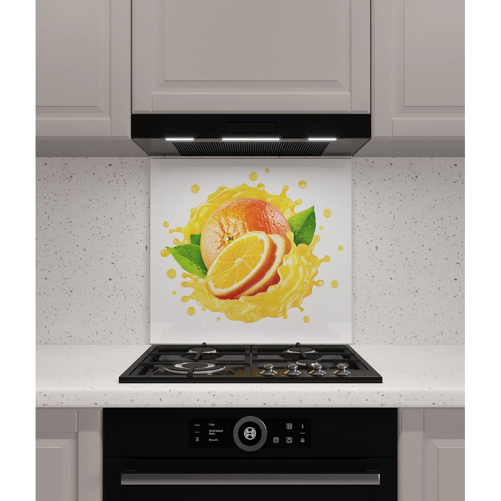 Изображение товара Защитный экран Normand 600х500х4 мм из закаленного стекла для кухонного фартука