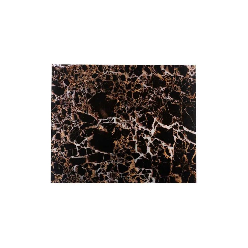 Изображение товара Защитный экран Normand 600х500 мм Мрамор Имперадор голд закаленное стекло