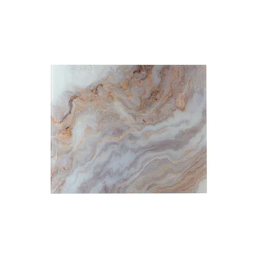 Изображение товара Защитный экран Normand 600х500х4 мм Мрамор Арабеско серый для кухонного фартука из закаленного стек