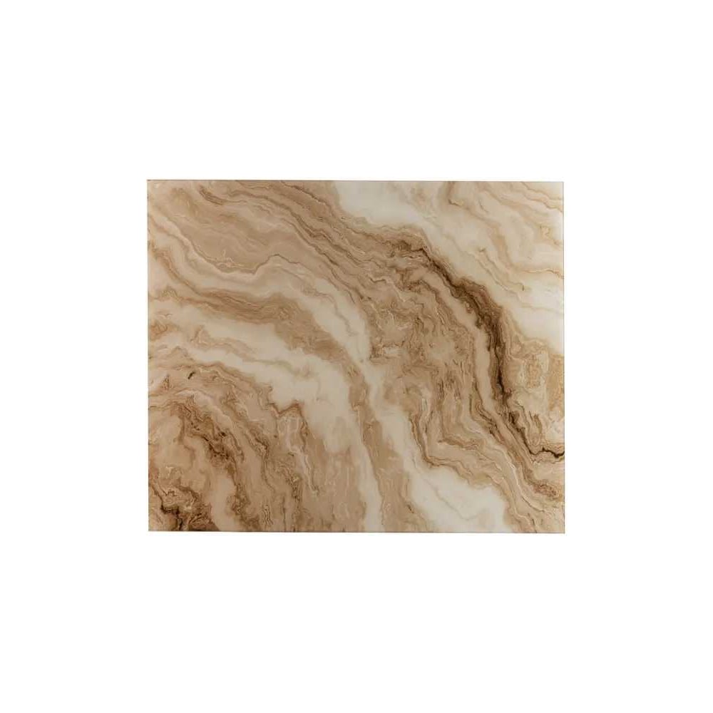 Изображение товара Защитный экран Normand 600х500х4 мм Мрамор Оникс стекло для кухни