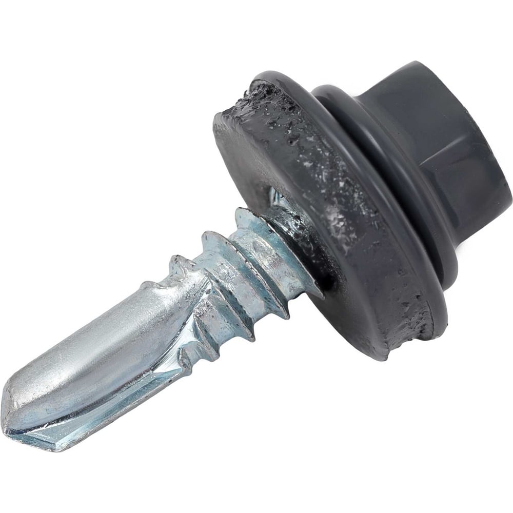 Изображение товара Кровельный саморез цинк 5,5х19 RAL 7024 с сверлом Gigant G-124106 250 шт