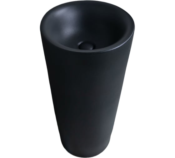 Изображение товара Раковина GID Nb130bg напольная черная графит 40x40x85 81110