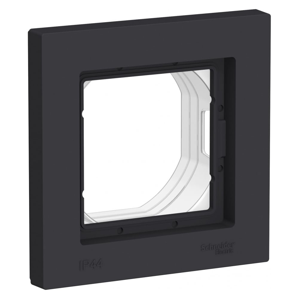 Изображение товара Рамка электрическая Sistema Electric AtlasDesign Aqua Карбон IP44 1 пост